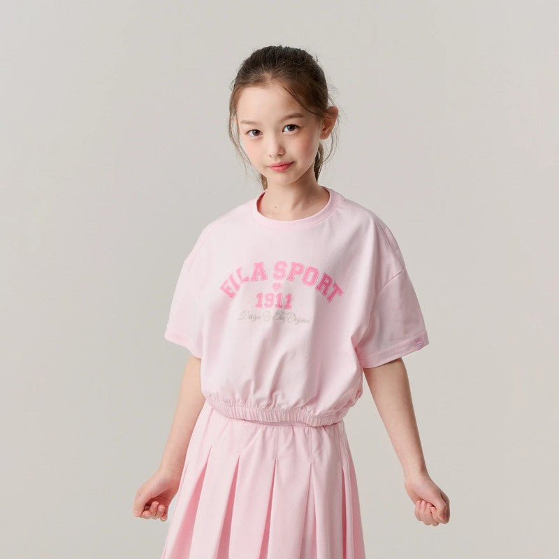 【WE ARE】韓國FILA KIDS短袖+短裙套裝FK262FS07G001
