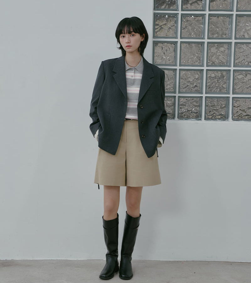 【WE ARE】韓國LAP 假兩件後開衩西裝外套AS1WJ263