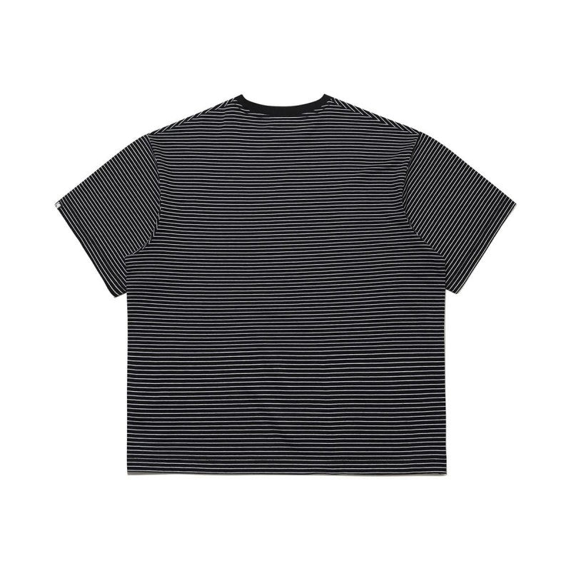 加大版【WE ARE】韓國KODAK柯達休閒條紋短袖T恤K6223LRS50