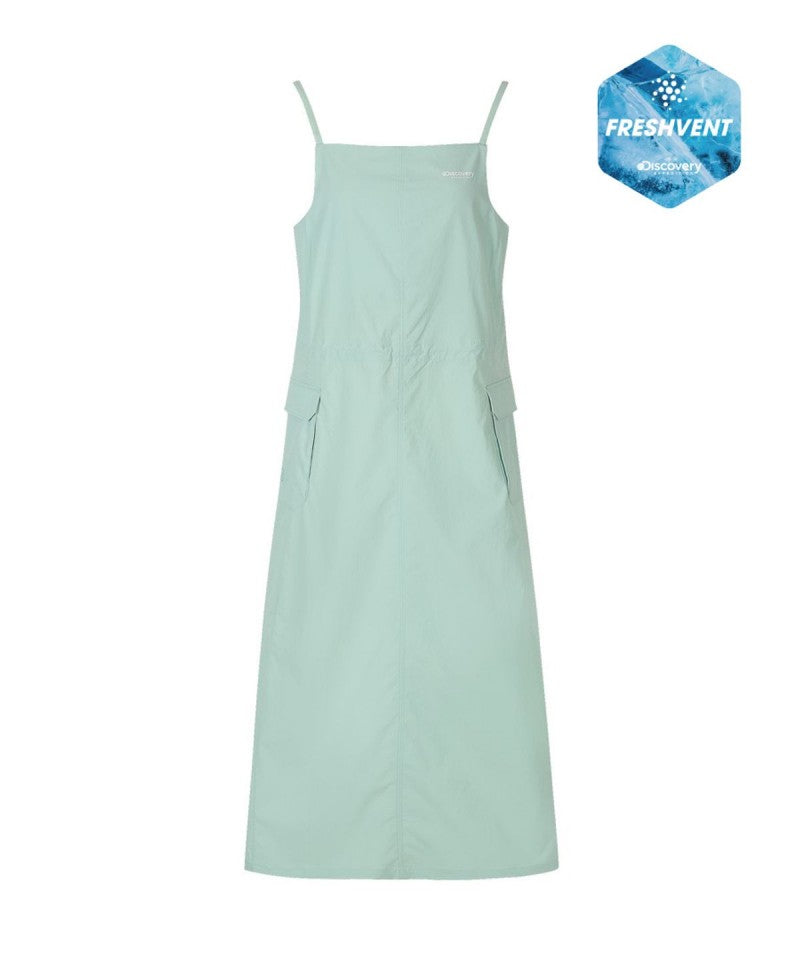 【WE ARE】韓國Discovery休閒吊帶連衣裙DWOP95063