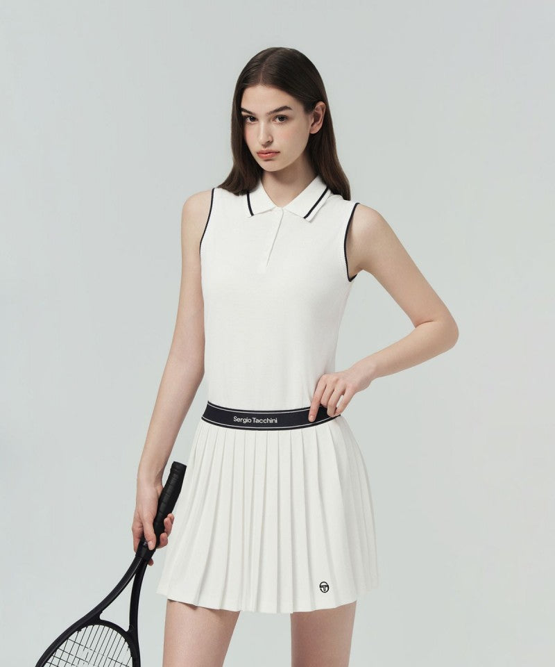 【WE ARE】韓國SERGIO TACCHINI無袖翻領上衣(版型偏小)TWPQ16463