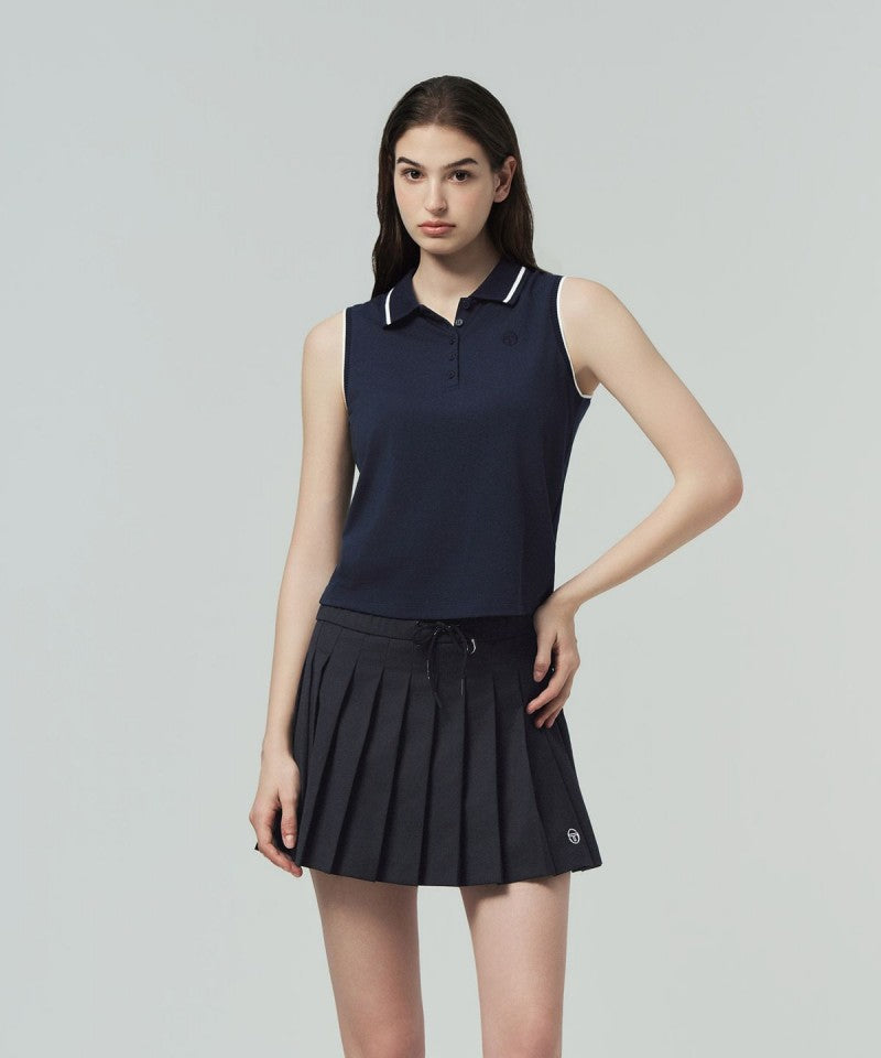 【WE ARE】韓國SERGIO TACCHINI無袖翻領上衣(版型偏小)TWPQ16463