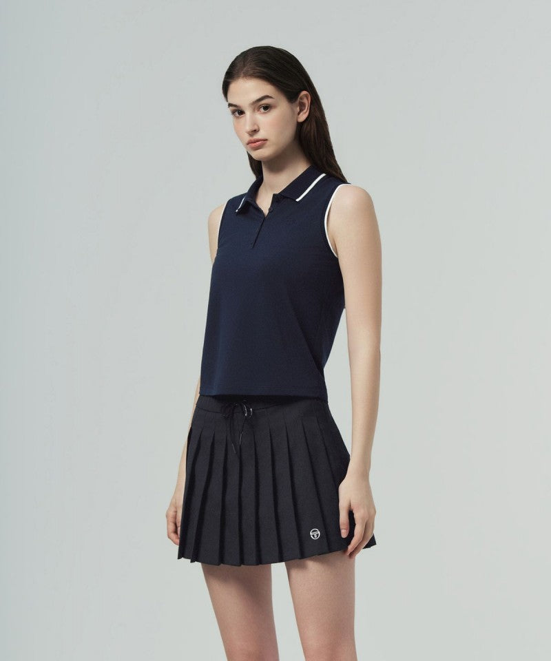 【WE ARE】韓國SERGIO TACCHINI無袖翻領上衣(版型偏小)TWPQ16463