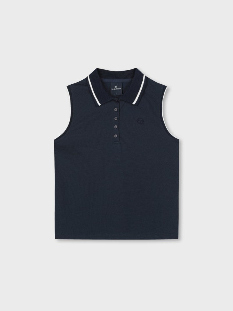 【WE ARE】韓國SERGIO TACCHINI無袖翻領上衣(版型偏小)TWPQ16463