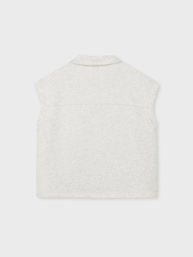【WE ARE】韓國SERGIO TACCHINI 翻領半拉鍊無袖上衣 TWMT10361