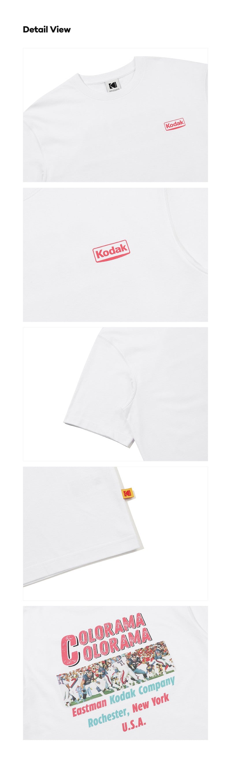 男女同款【WE ARE】韓國KODAK柯達休閒短袖T恤K6223RRS48