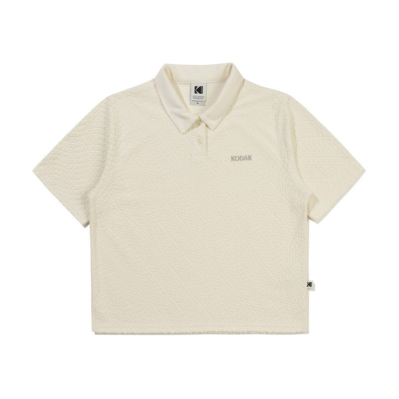 女款【WE ARE】韓國KODAK柯達休閒POLO領上衣T恤K6222LTSA1
