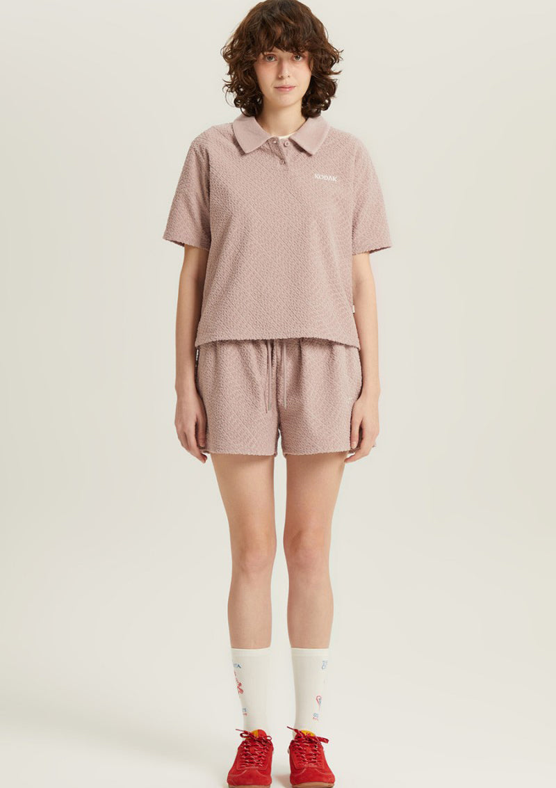 女款【WE ARE】韓國KODAK柯達休閒POLO領上衣T恤K6222LTSA1