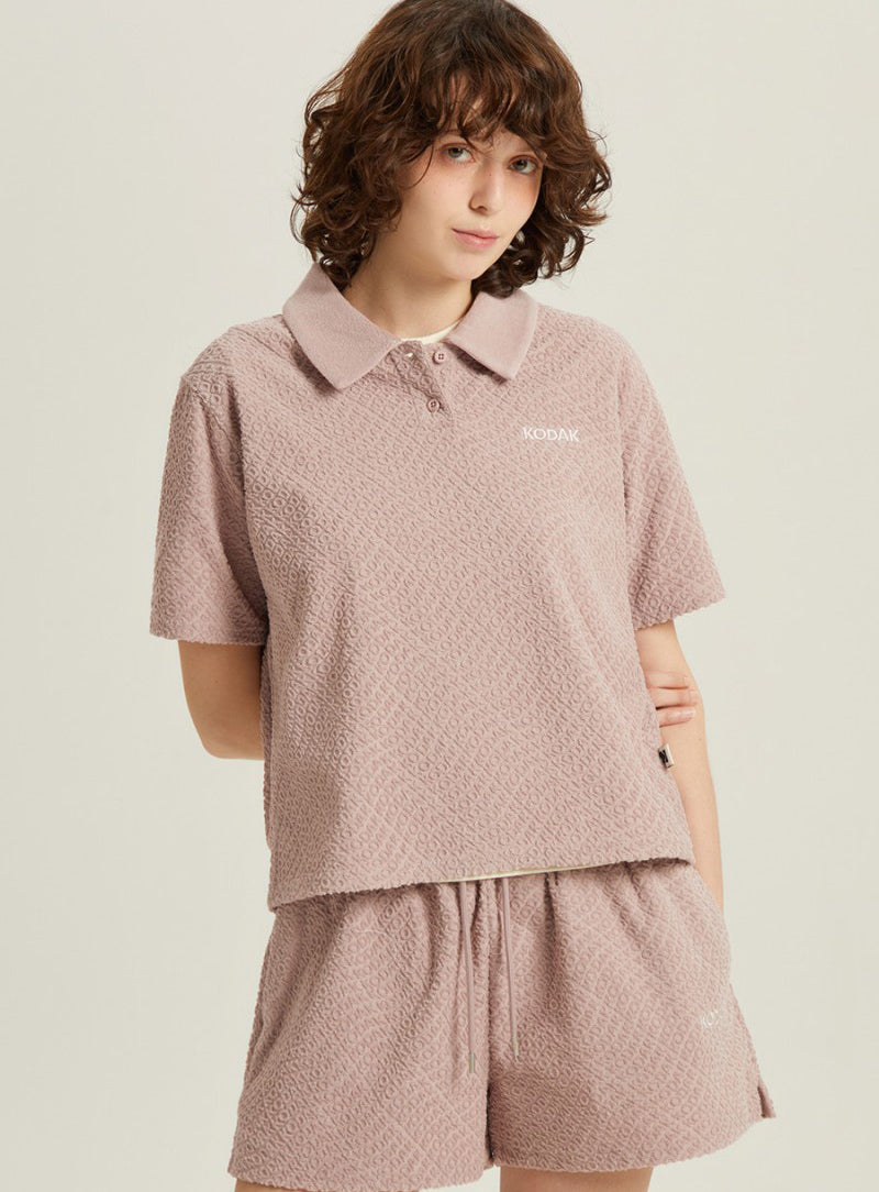 女款【WE ARE】韓國KODAK柯達休閒POLO領上衣T恤K6222LTSA1