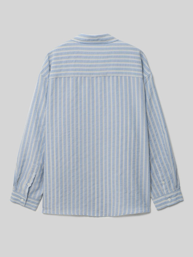 【WE ARE】韓國STUDIO SALT休閒條紋襯衫COMOSTRIPESHIRT