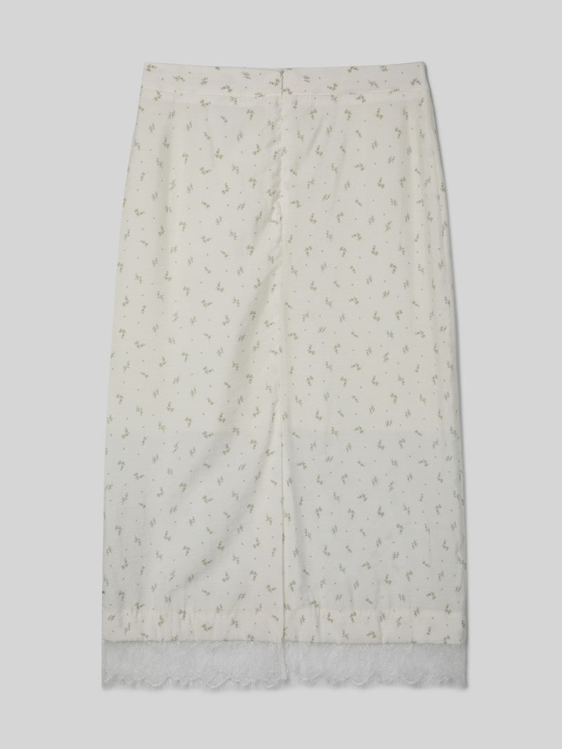 【WE ARE】韓國STUDIO SALT休閒半身裙LUMIFLOWERLACESKIRT