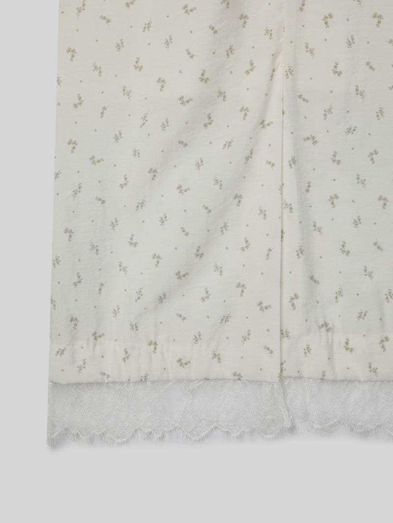 【WE ARE】韓國STUDIO SALT休閒半身裙LUMIFLOWERLACESKIRT