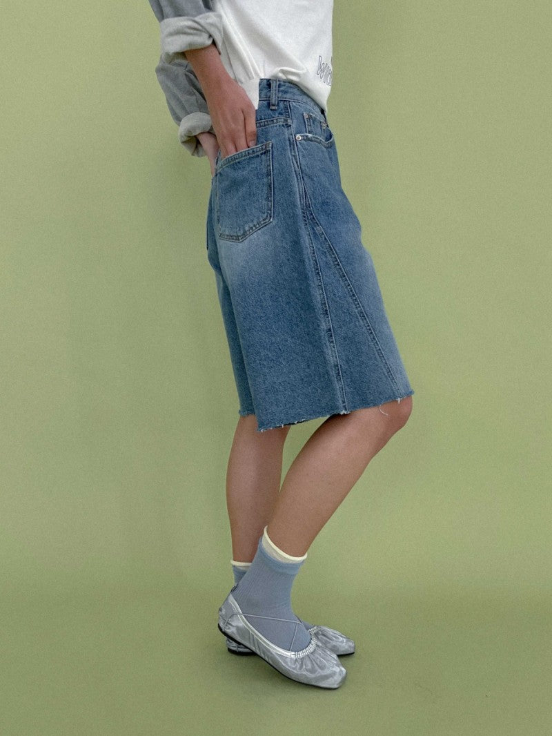 【WE ARE】韓國STUDIO SALT休閒牛仔短褲PENNY