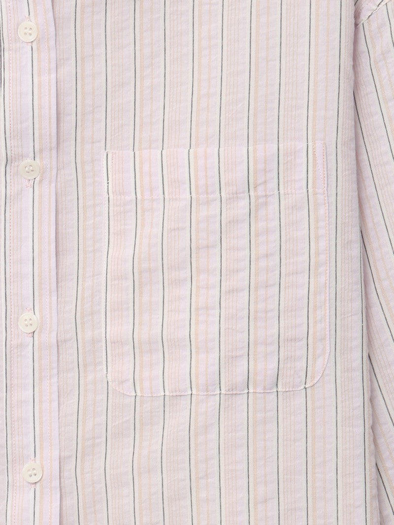 【WE ARE】韓國STUDIO SALT休閒條紋襯衫COMOSTRIPESHIRT