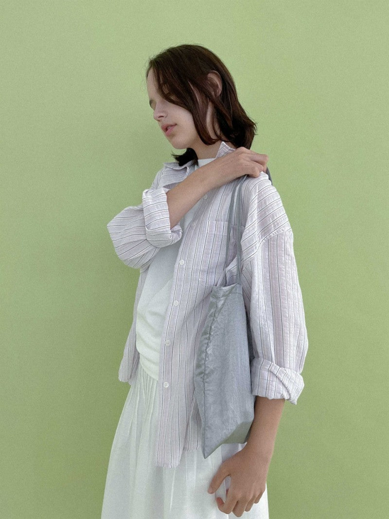 【WE ARE】韓國STUDIO SALT休閒條紋襯衫COMOSTRIPESHIRT