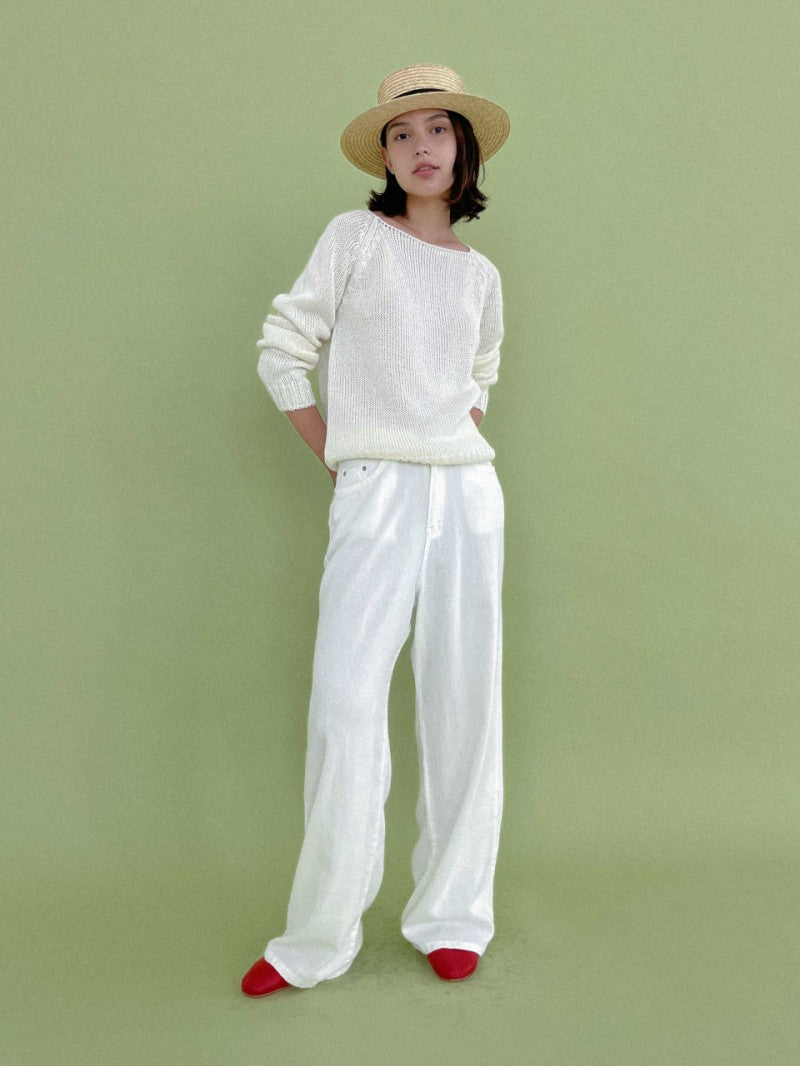 【WE ARE】韓國STUDIO SALT休閒牛仔褲LINENPANTS