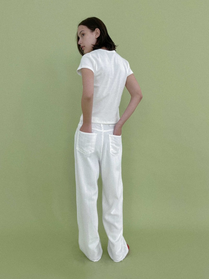 【WE ARE】韓國STUDIO SALT休閒牛仔褲LINENPANTS
