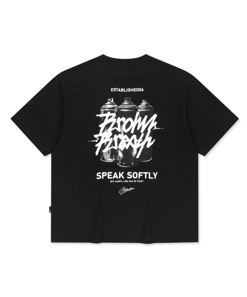 【WE ARE】韓國BROWNBREATH 背面噴漆罐短袖T恤BLMMST007
