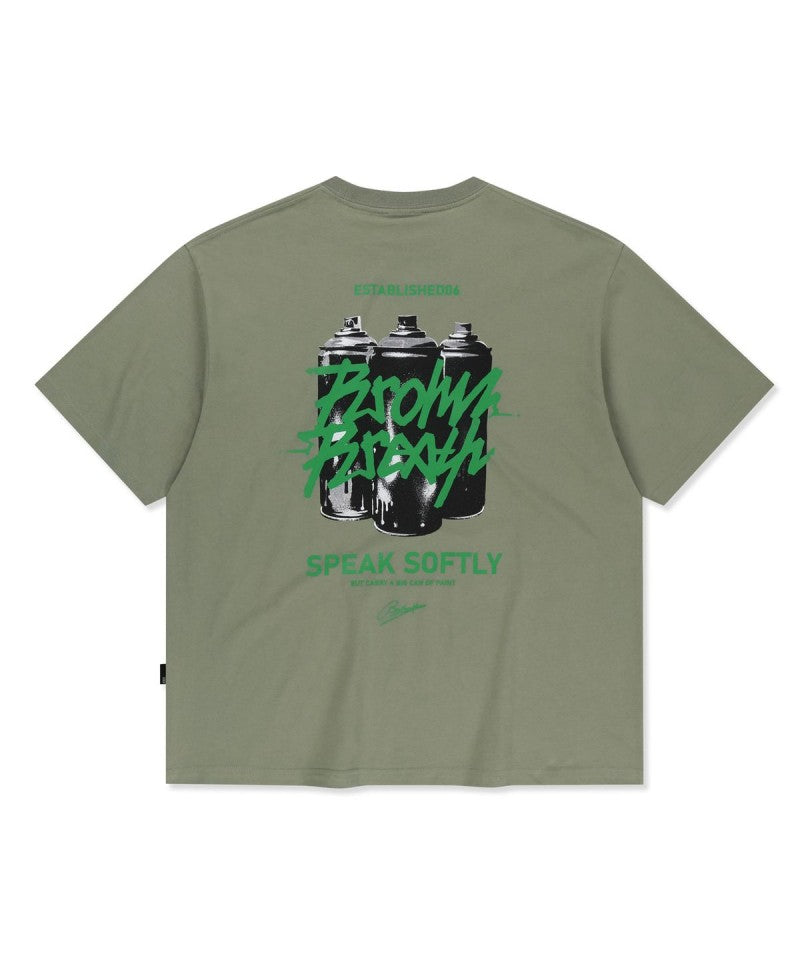 【WE ARE】韓國BROWNBREATH 背面噴漆罐短袖T恤BLMMST007