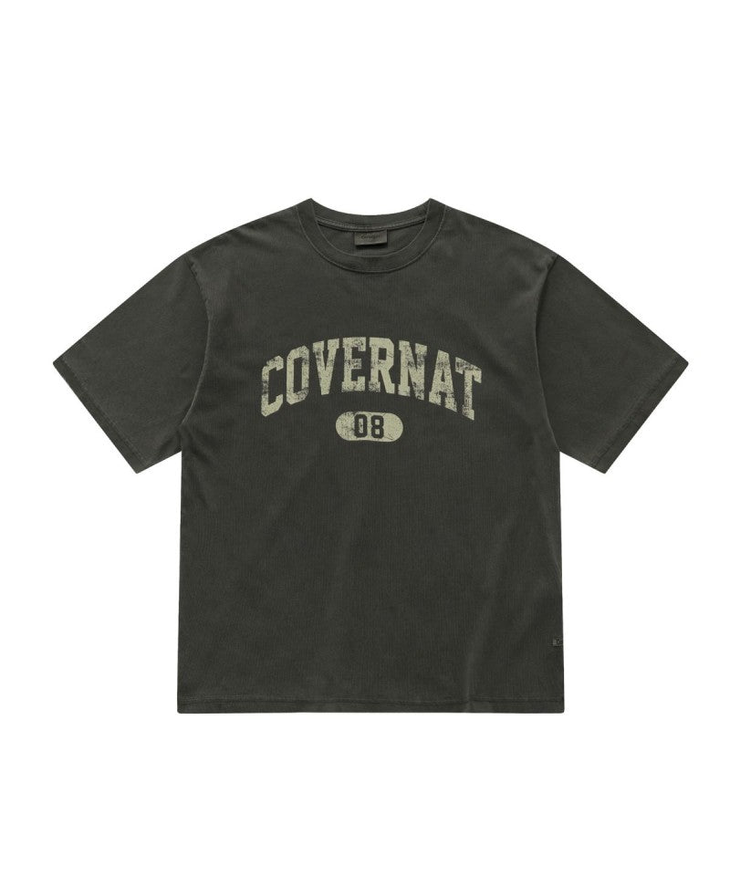 【WE ARE】韓國COVERNAT中性版休閒刷舊logo短袖T恤  CO2602ST42