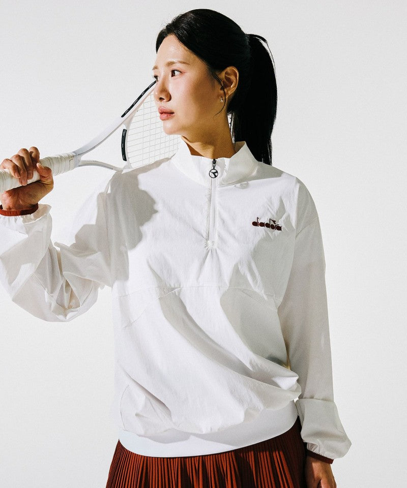 【WE ARE】韓國Diadora 立領半拉鏈上衣 D6323TWT35