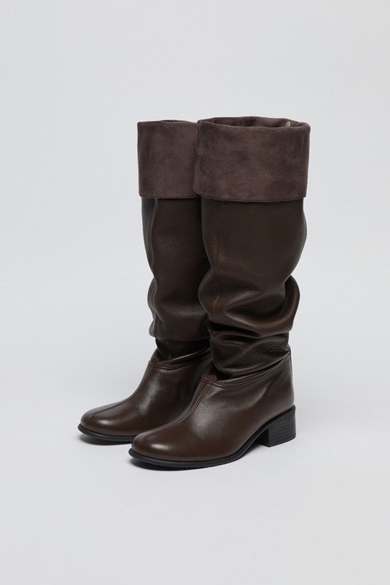 【WE ARE】韓國Archivepke [EXCLUSIVE] Slouch boots 長筒靴子OK3BX26251