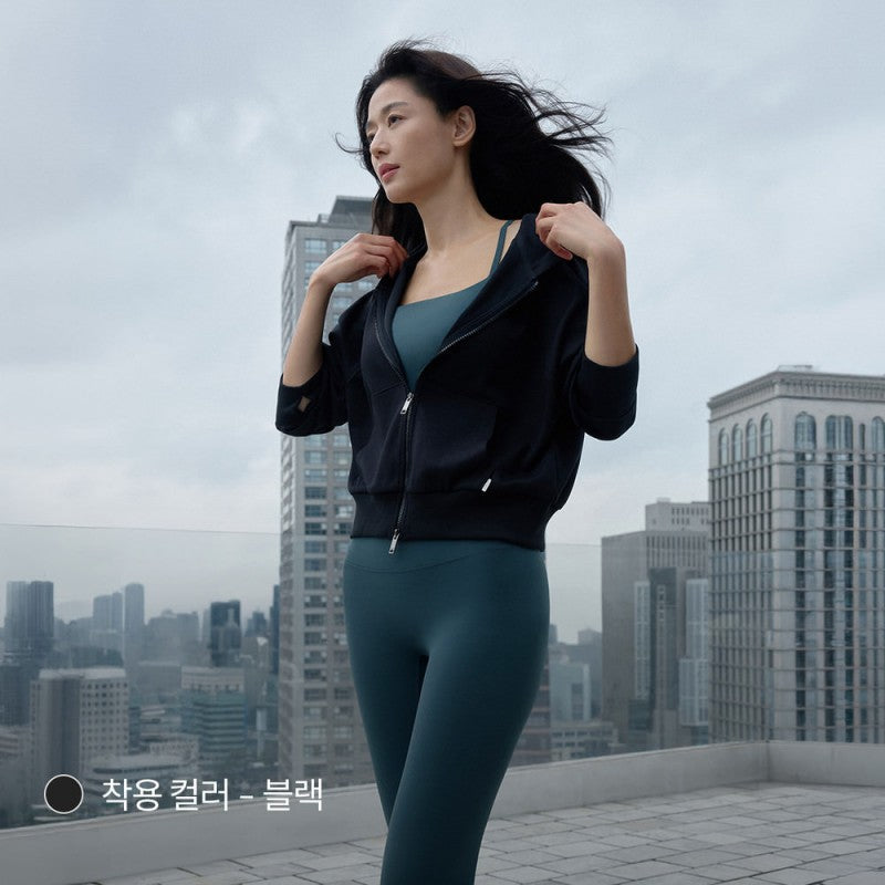 【WE ARE】韓國Andar短版休閒連帽棉外  APPJK03