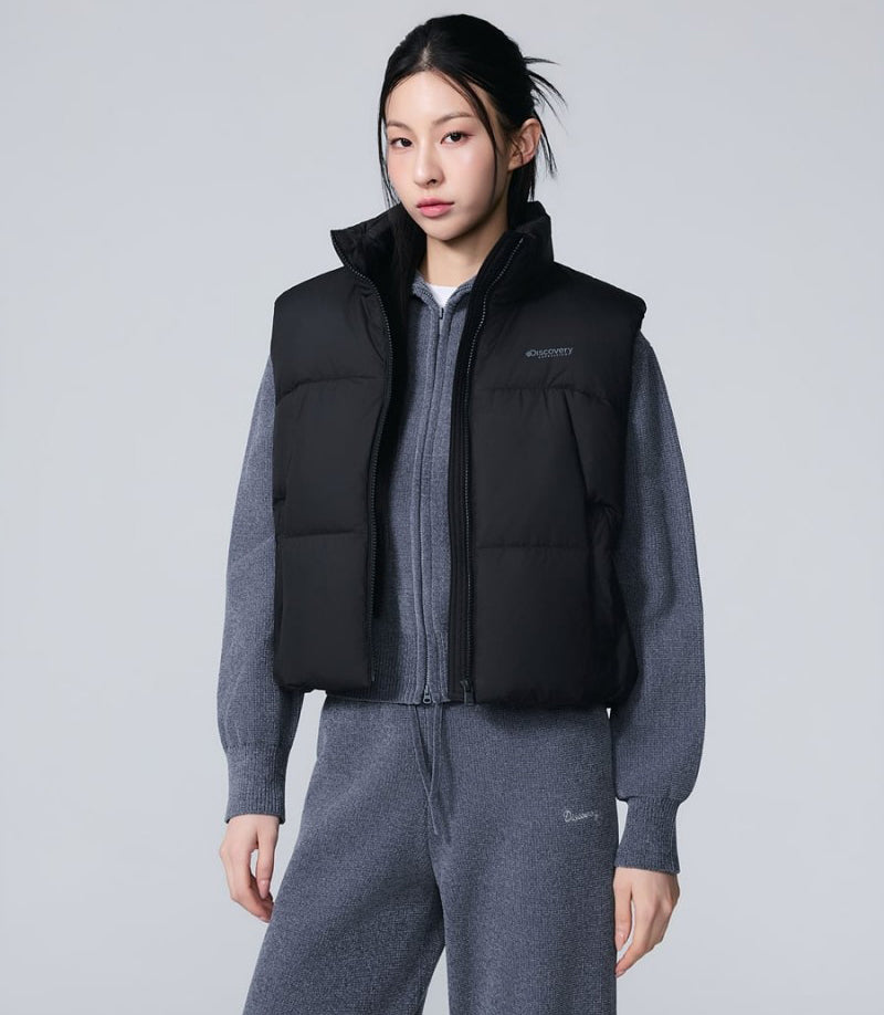 女款【WE ARE】韓國Discovery休閒羽絨服背心外套DWDV91066