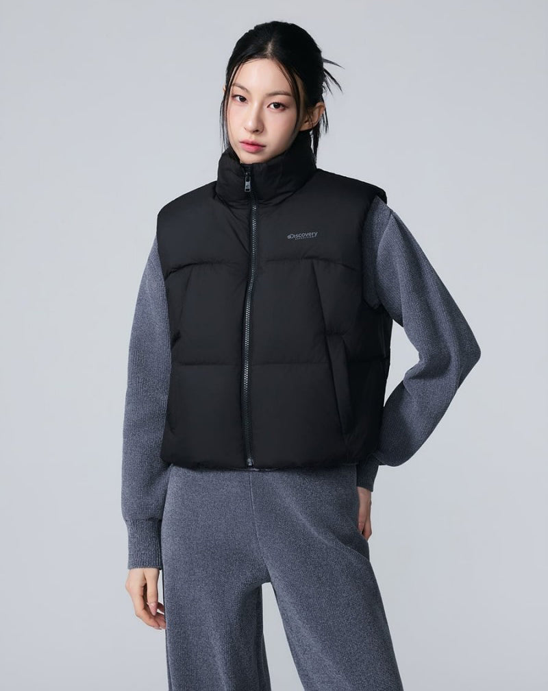女款【WE ARE】韓國Discovery休閒羽絨服背心外套DWDV91066
