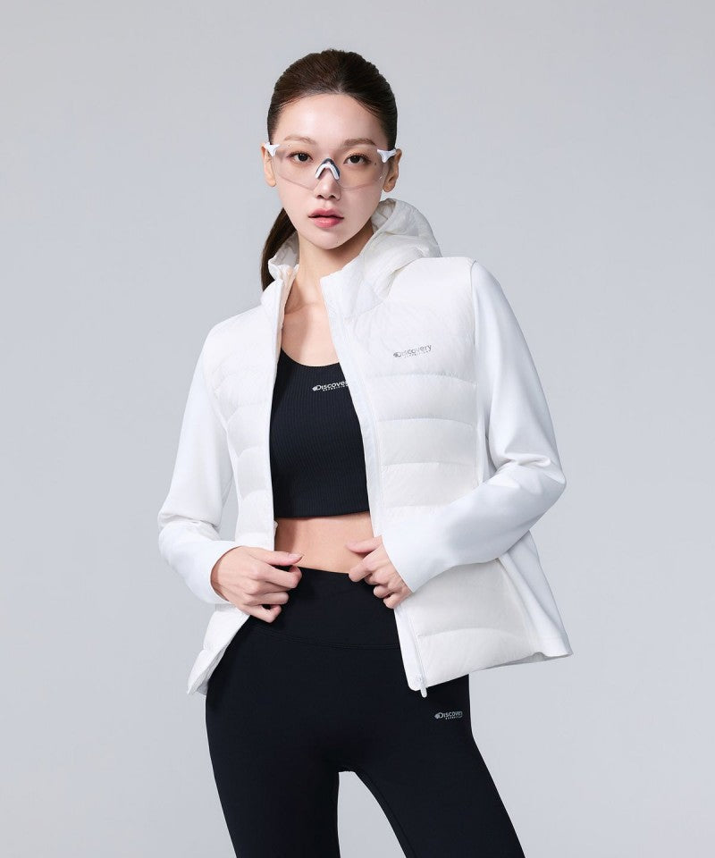 女款【WE ARE】韓國Discovery休閒羽絨服連帽外套DWDJ9Q066