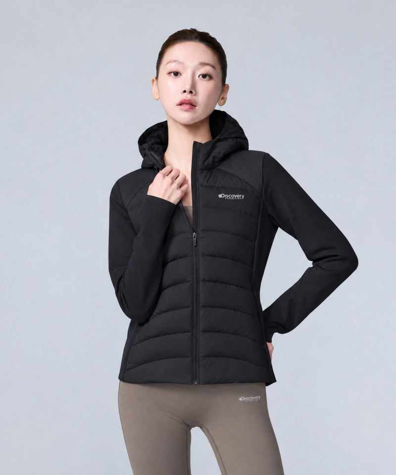女款【WE ARE】韓國Discovery休閒羽絨服連帽外套DWDJ9Q066