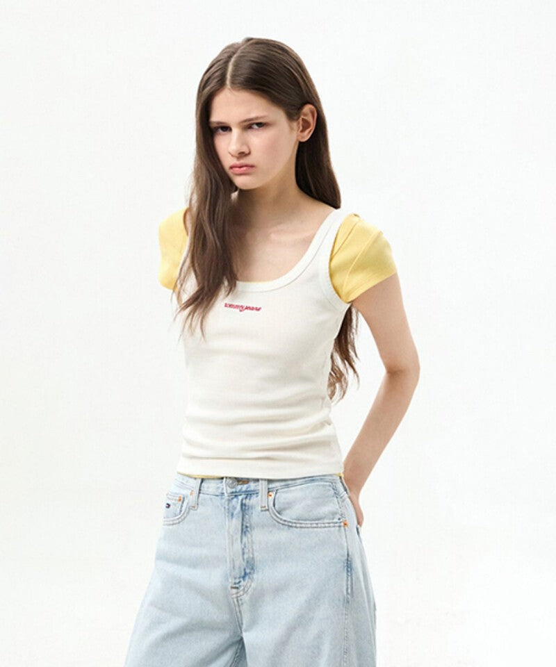 【WE ARE】韓國TOMMY JEANS休閒背心吊帶T32G6TTO14TWT1