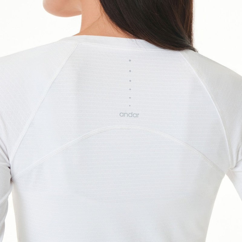 【WE ARE】韓國Andar休閒微短版長袖T恤  APFLS01