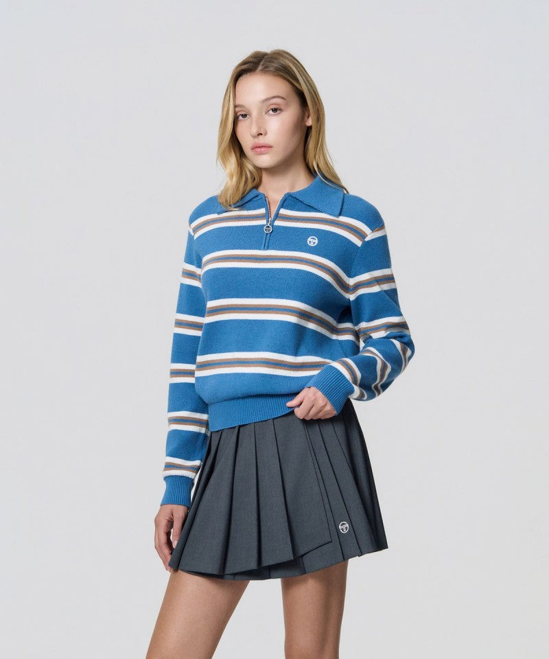 【WE ARE】韓國SERGIO TACCHINI 休閒條紋POLO衫毛衣TWKP30064