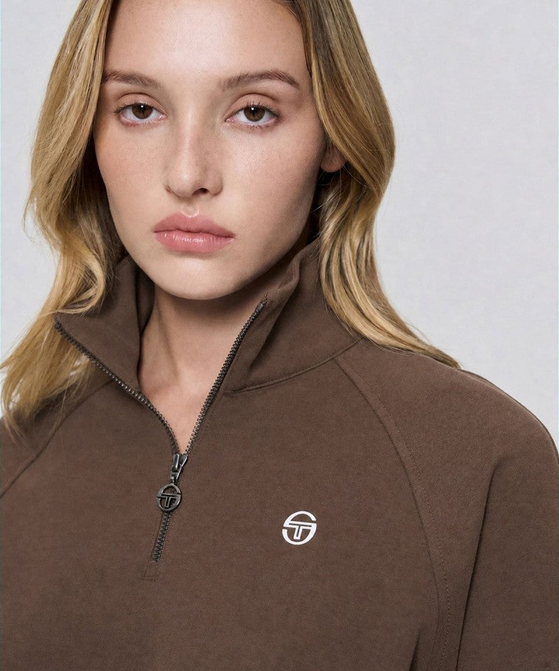 【WE ARE】韓國SERGIO TACCHINI 落肩半拉鏈大學T TWMT15264