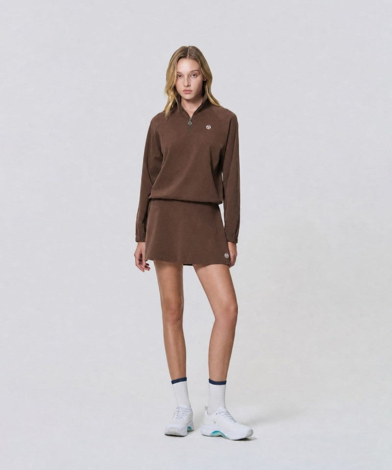 【WE ARE】韓國SERGIO TACCHINI 落肩半拉鏈大學T TWMT15264