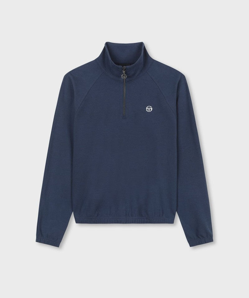 【WE ARE】韓國SERGIO TACCHINI 落肩半拉鏈大學T TWMT15264