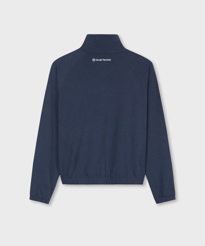 【WE ARE】韓國SERGIO TACCHINI 落肩半拉鏈大學T TWMT15264