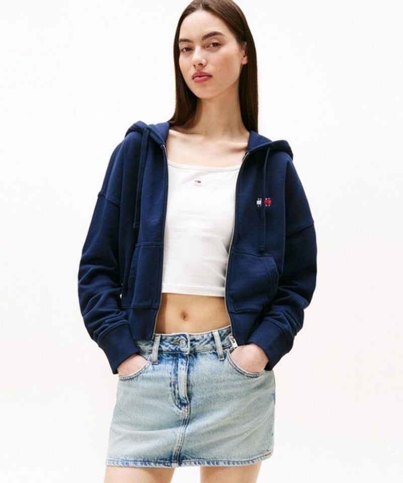 女款【WE ARE】韓國TOMMY JEANS 短版連帽棉外 T32G6TJC01TWT2