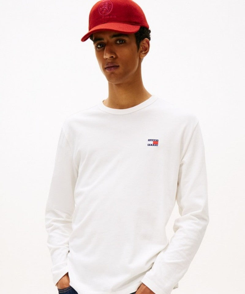 男款【WE ARE】韓國TOMMY JEANS logo休閒長袖棉T  T32G7TTO24TMT1