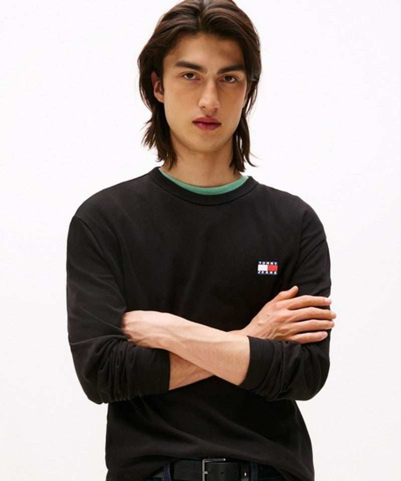 男款【WE ARE】韓國TOMMY JEANS logo休閒長袖棉T  T32G7TTO24TMT1