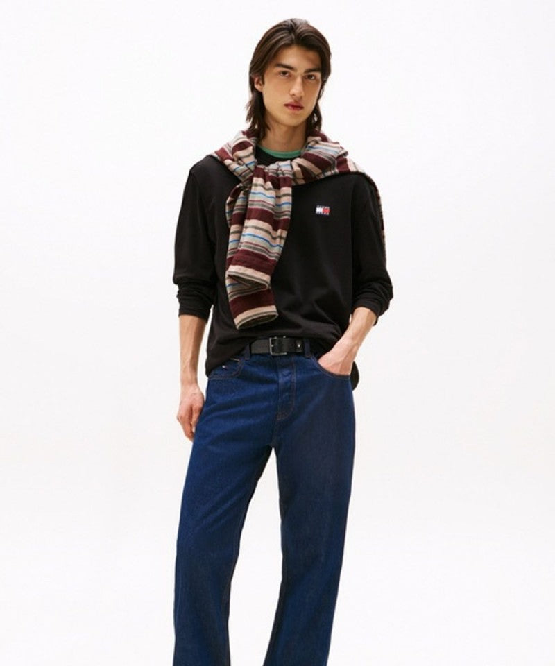 男款【WE ARE】韓國TOMMY JEANS logo休閒長袖棉T  T32G7TTO24TMT1