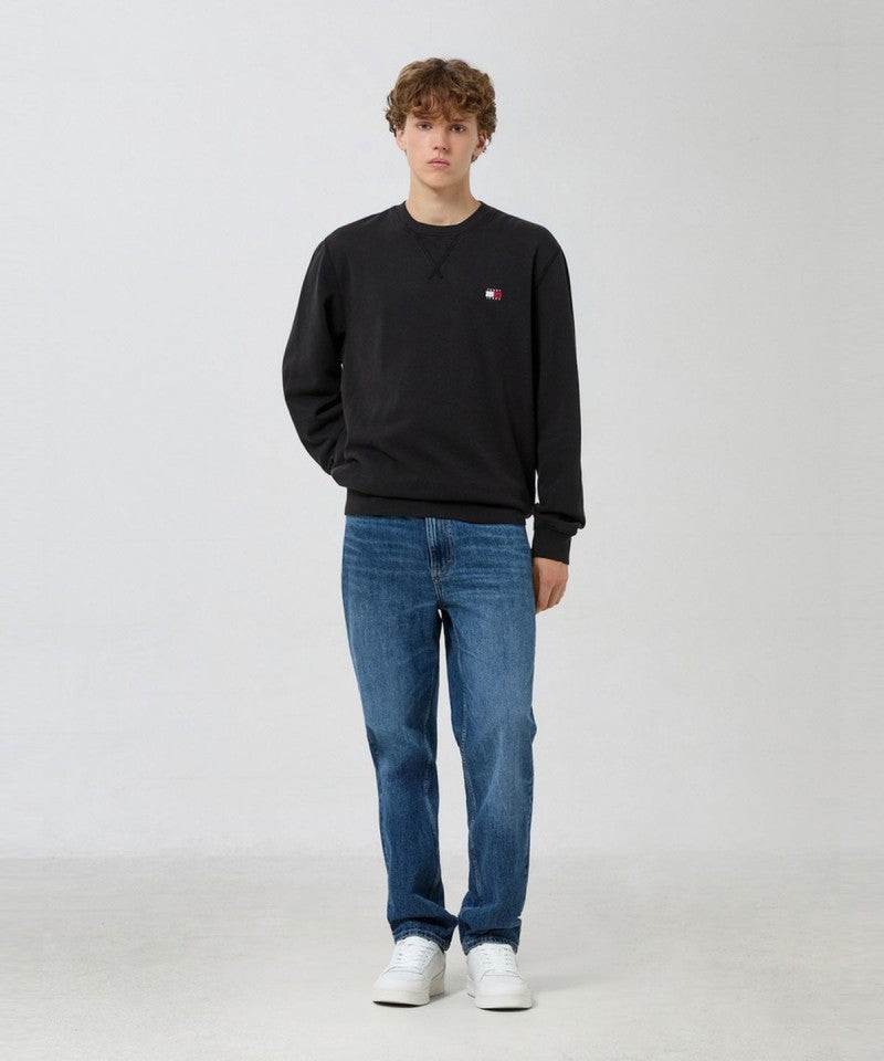 男款【WE ARE】韓國TOMMY JEANS 基礎款小logo內刷毛大學T T32G7TTO26TMT1