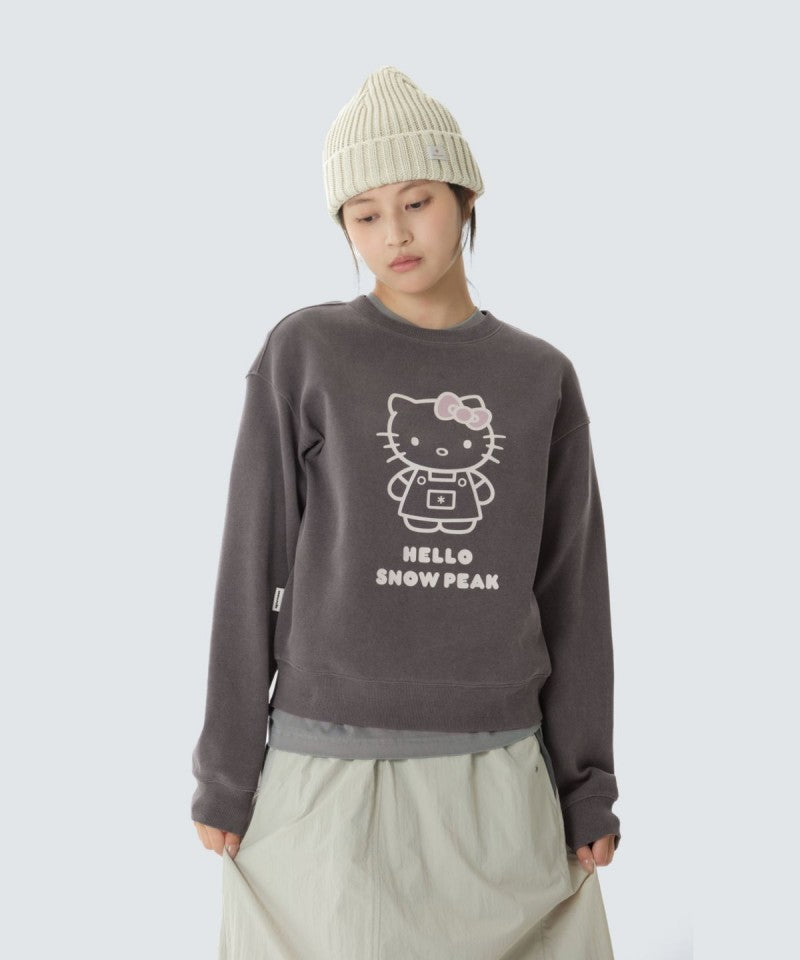 hello kitty聯名款 【WE ARE】韓國snow peak雪峰休閒大學T衛衣S26FWFHT85