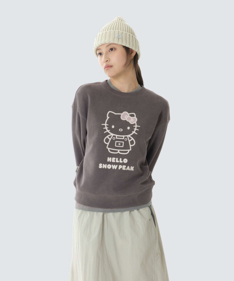 hello kitty聯名款 【WE ARE】韓國snow peak雪峰休閒大學T衛衣S26FWFHT85