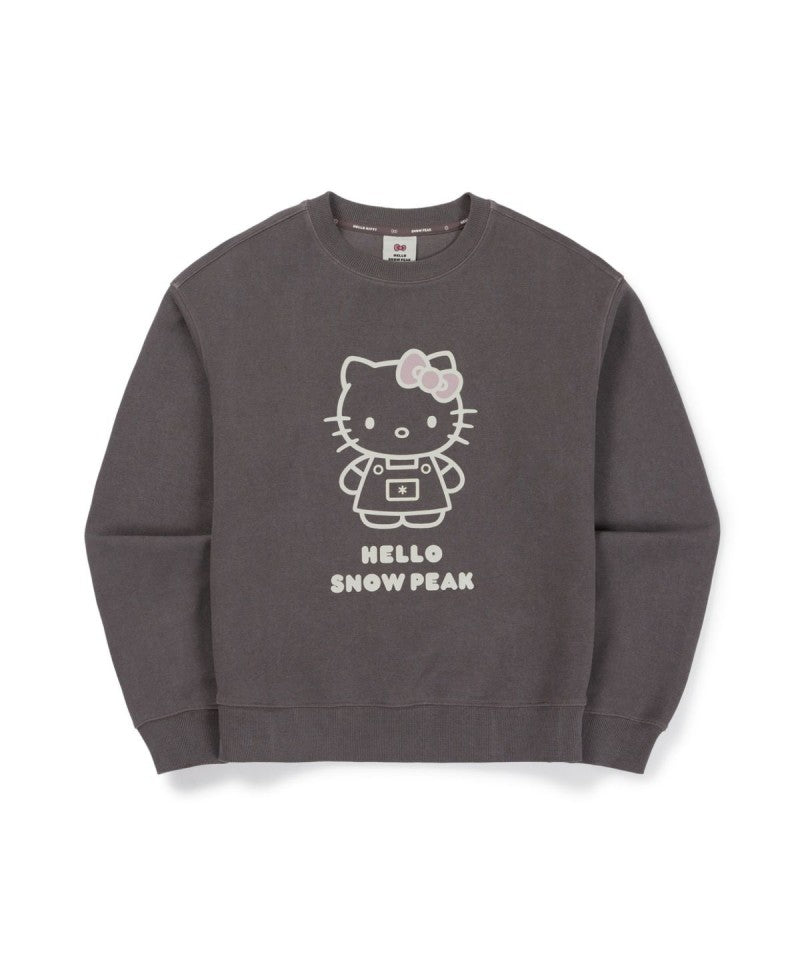 hello kitty聯名款 【WE ARE】韓國snow peak雪峰休閒大學T衛衣S26FWFHT85
