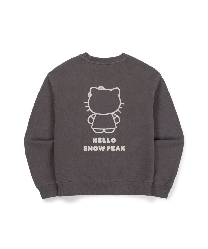 hello kitty聯名款 【WE ARE】韓國snow peak雪峰休閒大學T衛衣S26FWFHT85