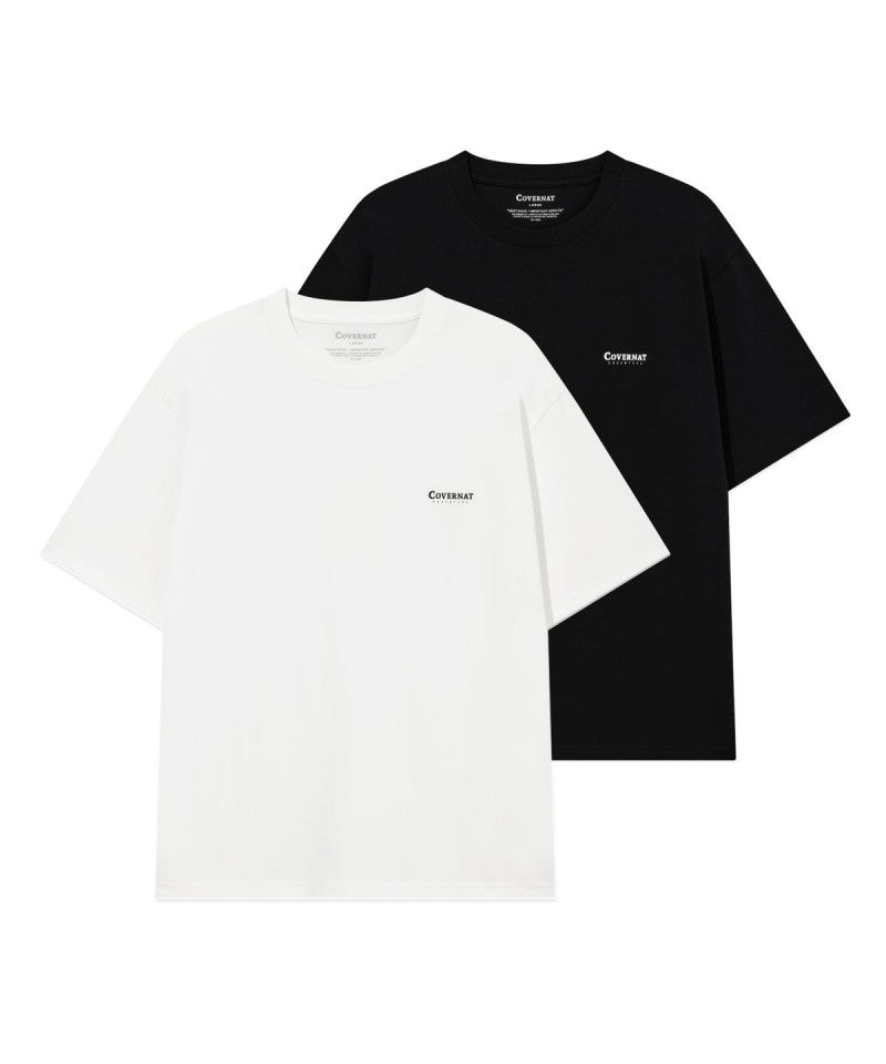 2PACK【WE ARE】韓國COVERNAT休閒短袖T恤2件装CO2602STE1