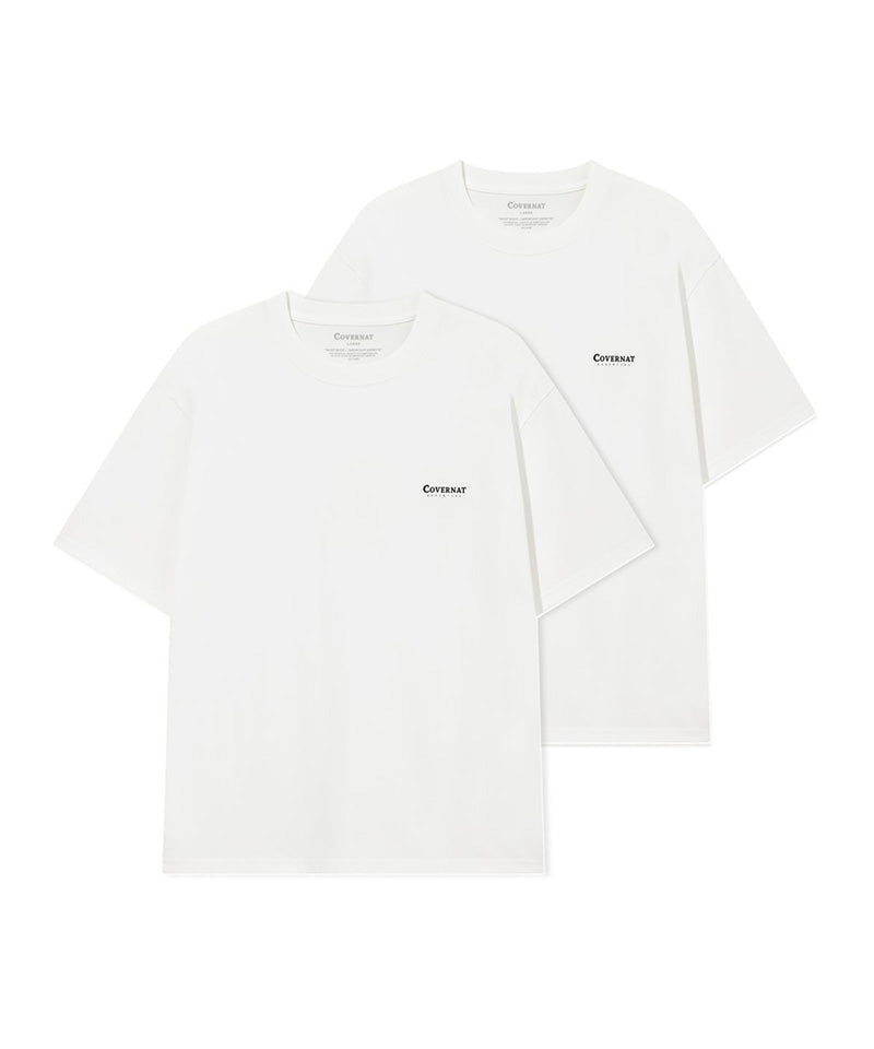 2PACK【WE ARE】韓國COVERNAT休閒短袖T恤2件装CO2602STE1