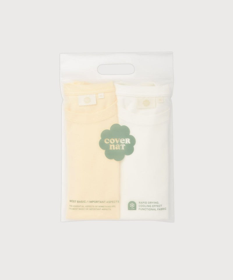 2PACK【WE ARE】韓國COVERNAT休閒短袖T恤2件装CO2602STE3